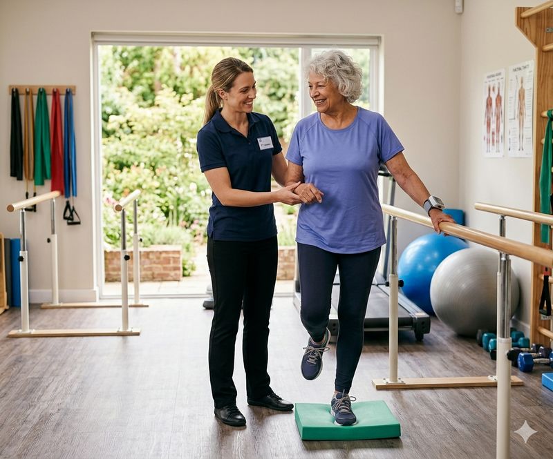 Physical therapy session at The Waters of New Castle